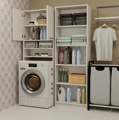 3-Szafka Łazienkowa na Pralkę POLA DK KASZMIR BEŻ Regał Słupek 180X64X30-3