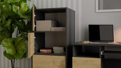 4-Komoda ALMA ANTRACYT DĄB ARTISAN-4