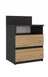 Mesa de Cabeceira Malwa M1 ANTRACITE ARTISAN