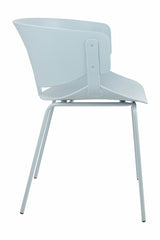 GARRET chair light gray - polypropylene, metal