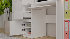 PORTO RIGHT DESK WHITE