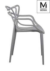 MODESTO HILO chair gray - polypropylene