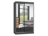 IGA 120/A ANTHRACITE Wardrobe 2 Mirrors for Bedroom Hallway