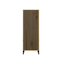 3-Witryna KAMARO 1DD SLIM DĄB ARTISAN Lamele Front Ryflowany-3