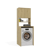 BATHROOM CABINET POLA MULTI Above Washing Machine Column Shelf OAK ARTISAN