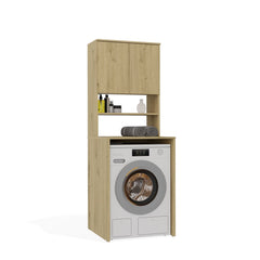 MUEBLE DE BAÑO COLUMNA POLA MULTI encima lavadora ESTANTE ROBLE ARTISAN