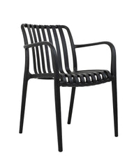 MODESTO STRIPS ARM chair black