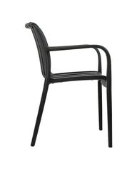 MODESTO STRIPS ARM chair black
