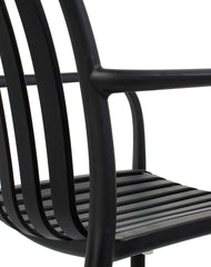 MODESTO STRIPS ARM chair black