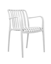 MODESTO STRIPS ARM chair white