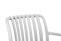 MODESTO STRIPS ARM chair white