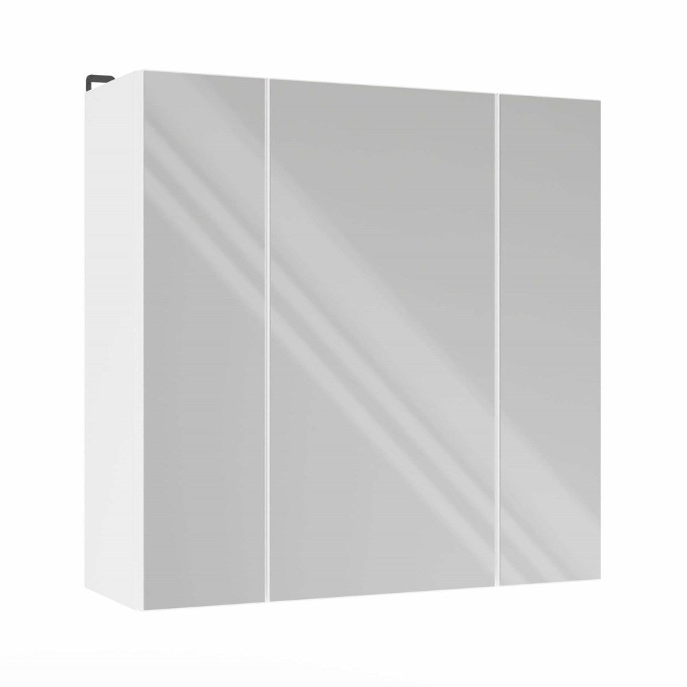 1-Szafka Łazienkowa POLA 3L Wisząca Z 3 Lustrami Nad Umywalkę 3 Drzwi BIAŁA-1