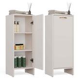 Bathroom Cabinet NINA 1D CASHMERE 1 Door Column Shelf 3 Shelves for Bathroom