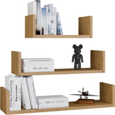 1-Półka Wisząca MOBI 3P Komplet 3x – Nowoczesne Półki Ścienne DĄB ARTISAN-1