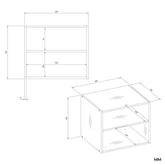 OPENO 60 WHITE ADDITIONAL SHELF Modular 60 cm for Bedroom