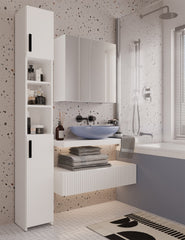 2-Szafka Łazienkowa POLA 3L Wisząca Z 3 Lustrami Nad Umywalkę 3 Drzwi BIAŁA-2