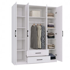 2-Szafa ROMANA 160 BIAŁA Bez Lustra-2