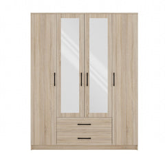 4-Szafa ROMANA 160 Z Lustrem DĄB SONOMA-4