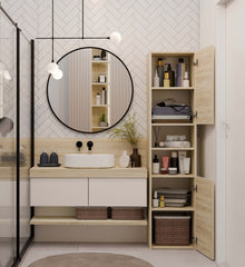 3-Słupek łazienkowy Sara S40 DĄB SONOMA-3