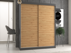 Iga Wardrobe 160/B ANTHRACITE ARTISAN