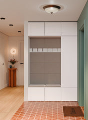 HAGA III Wardrobe 1Sz2W WHITE Wardrobe + 2x Coat Rack for Hallway