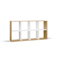 3-Regał Malax 2X4 DĄB ARTISAN BIEL-3