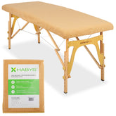 --1-piece terry sheet for folding tables – 60/165 cm, beige-