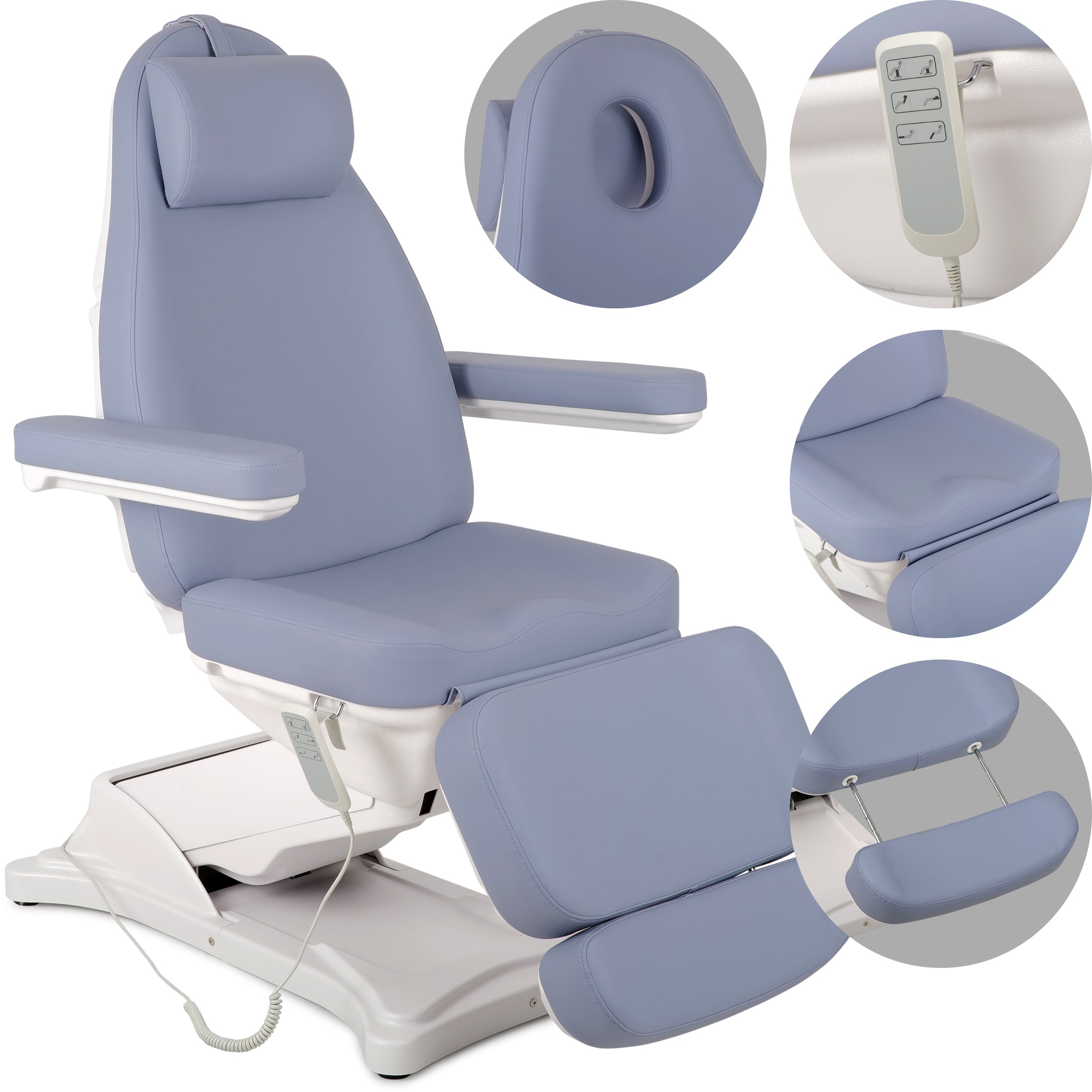--Cosmetic treatment chair, electric Elara PRO 4, violet-