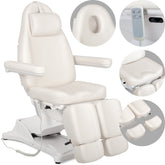 --Cosmetic treatment chair, electric Elara PRO 6P, white-