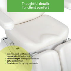 -3-Cosmetic treatment chair, electric Elara PRO 6P, white-3