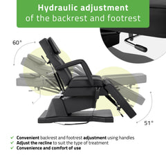 -2-Electric beauty chair Laris Touch Core k315 black-2