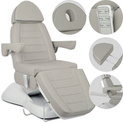 --Electric beauty chair Leo PRO 4 Comfy Base 522 Grey-
