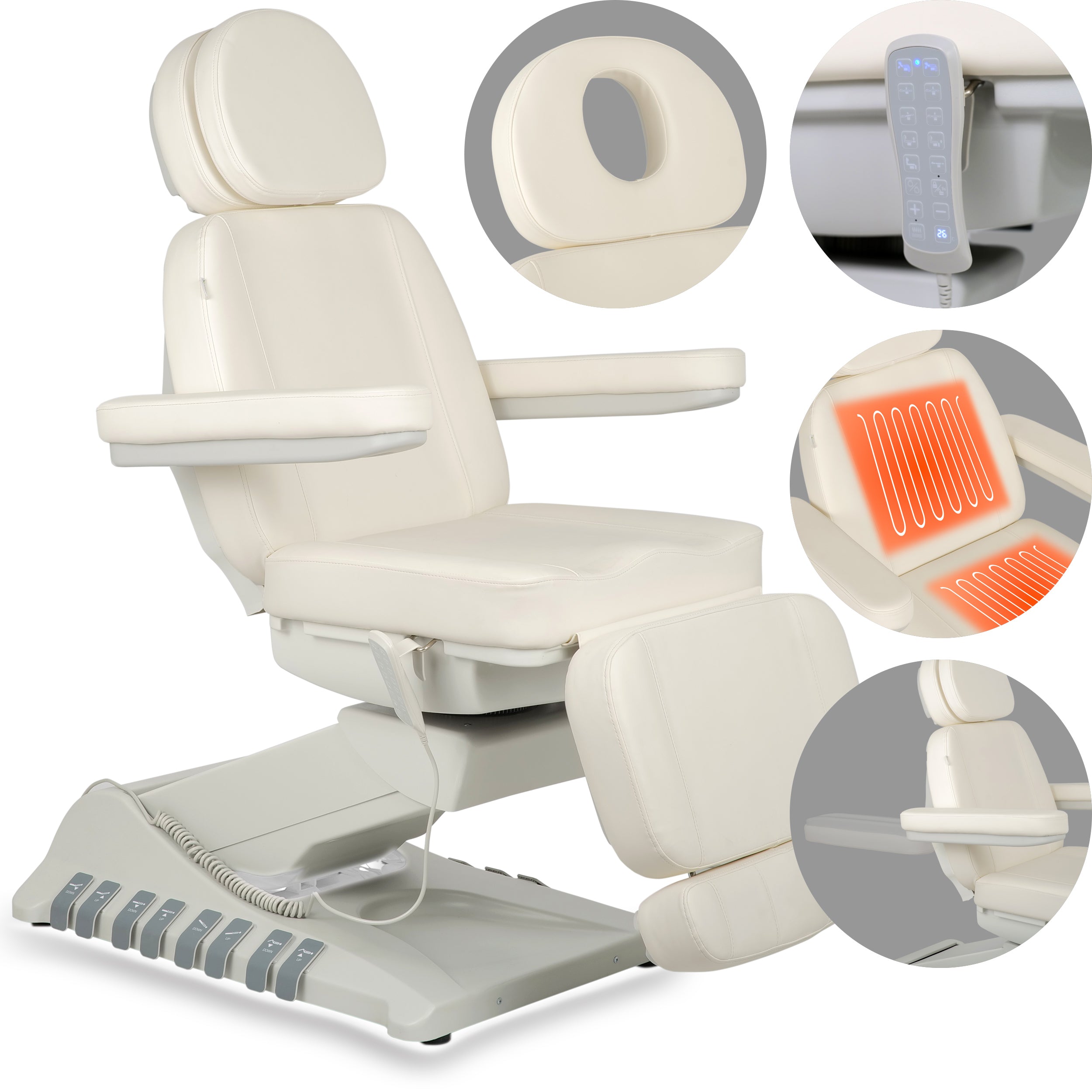 --Electric beauty chair Luxoria PRO 5 k701 snow white-