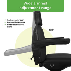 -2-Electric beauty chair Ravia PRO 3 Black | Habys-2