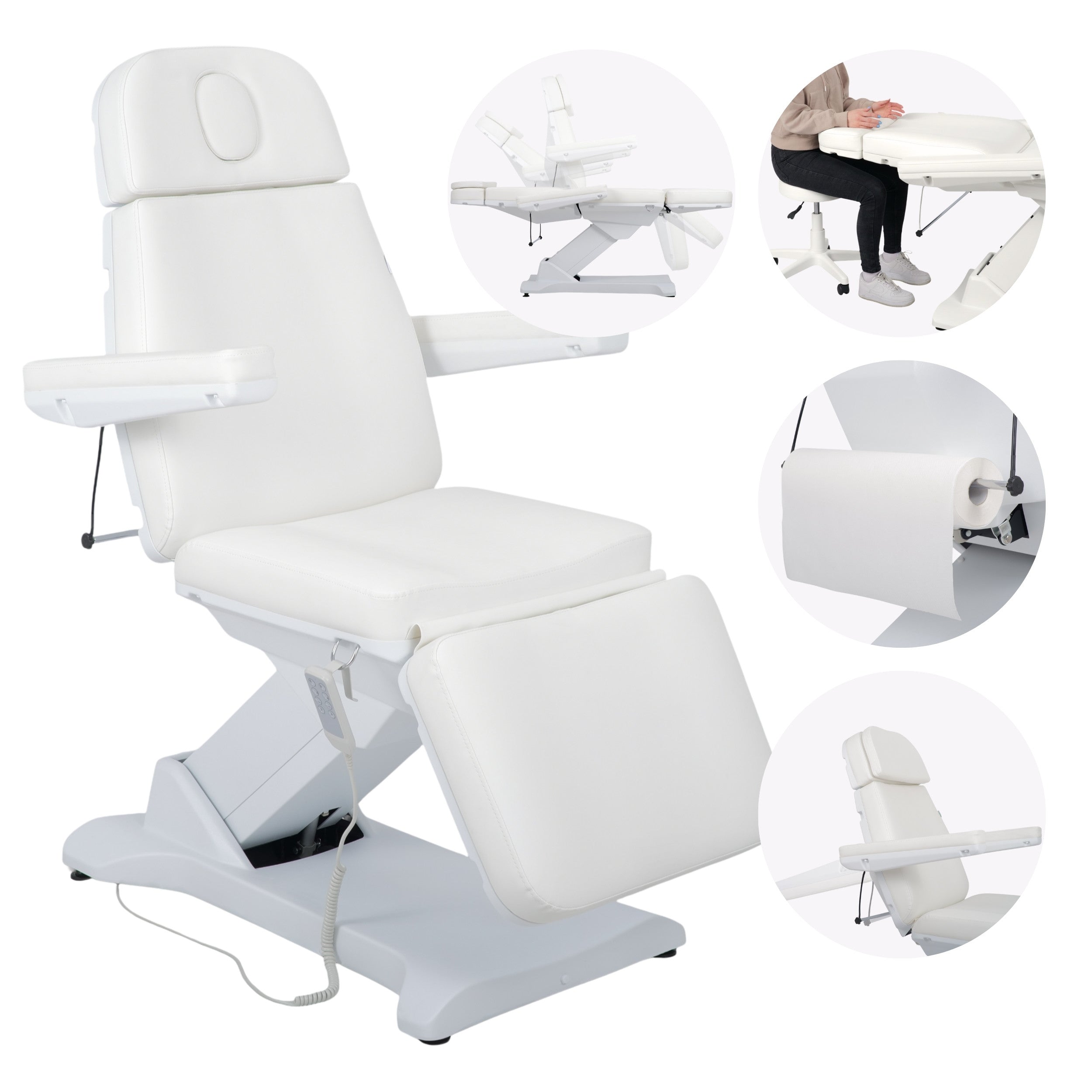 --Electric beauty chair Selia PRO 4 Touch Core k301 white-
