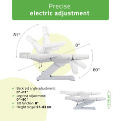 -2-Electric beauty chair Selia PRO 4 Touch Core k301 white-2