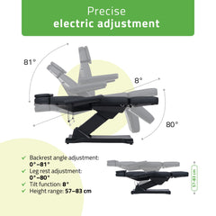 -2-Electric beauty chair Selia PRO 4 Touch Core k315 black-2