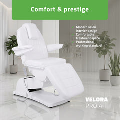-1-Electric beauty chair Velora PRO 4 Touch Core k301 white-1