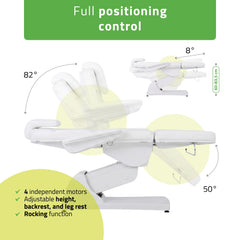 -2-Electric beauty chair Velora PRO 4 Touch Core k301 white-2