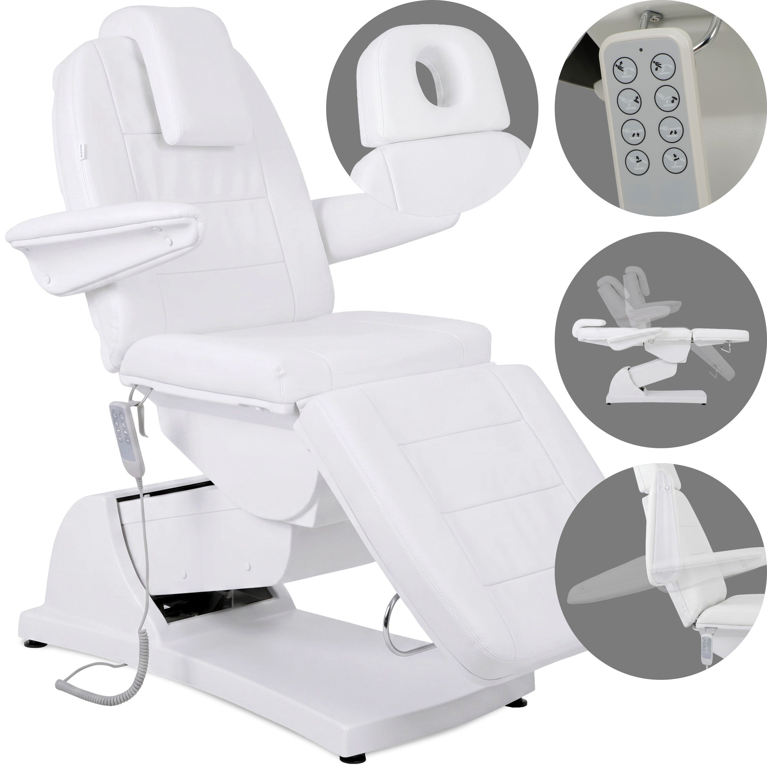 --Electric beauty chair Velora PRO 4 Touch Core k301 white-