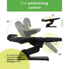 -2-Electric beauty chair Velora PRO 4 Touch Core k315 black-2
