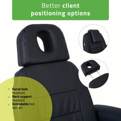 -3-Electric beauty chair Velora PRO 4 Touch Core k315 black-3
