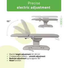 -2-Electric treatment table Estella ERGO 2, Grey – 2 Motors-2