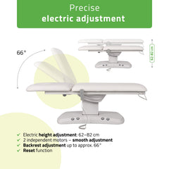 -2-Electric treatment table Estella ERGO 2, k701 white – 2 motors-2