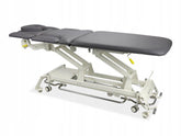 --Evero X7 ERGO therapy table, electric height adjustment with foot control bar, ERGO cushion, Touch Core k322 gray-