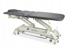 --Evero X7 ERGO therapy table, electric height adjustment with foot control bar, ERGO cushion, Touch Core k322 gray-