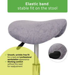 -3-Frotte cover with elastic for stool, gray-3