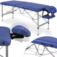 --Massage Table Aero Stabila Alu 60 Vinyl Flex K012 Navy Blue-