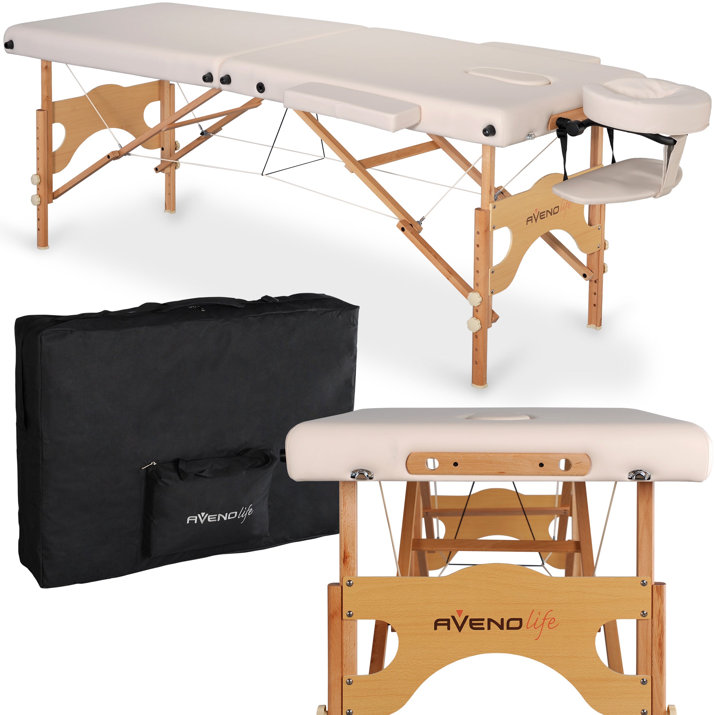 --Massage Table Aura Matt Touch K101 Beige-