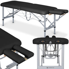 --Massage Table Chiro Ultralux 19 Alu Vinyl Flex K015 Black-